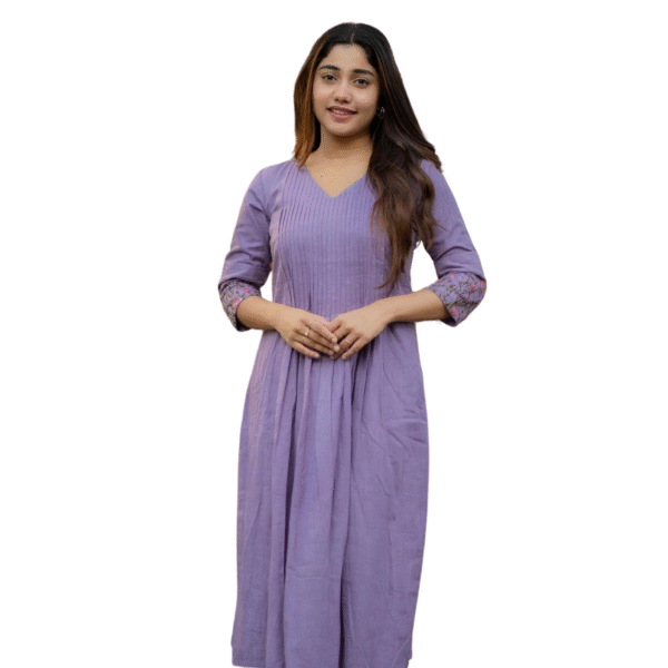Chic Embroidered Cotton Kurta & Pant Duo ? Perfect for Any Occasion (M)